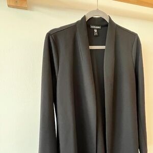 LONG black Eileen Fisher blazer